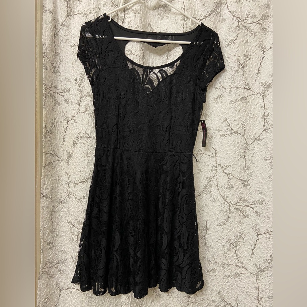 New No Boundaries Black Lace Dress Size S